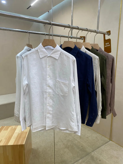 Italian old money style European and American luxury high version 25 summer linen elastic waist straight wide-leg casual pants