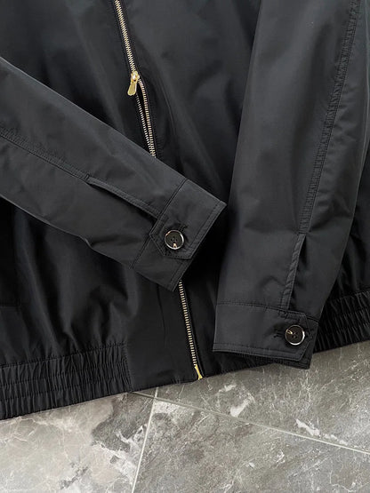 Italy BC men's clothing autumn and winter new fashion casual old money wind Harrington built-in thin cotton thermal jacket