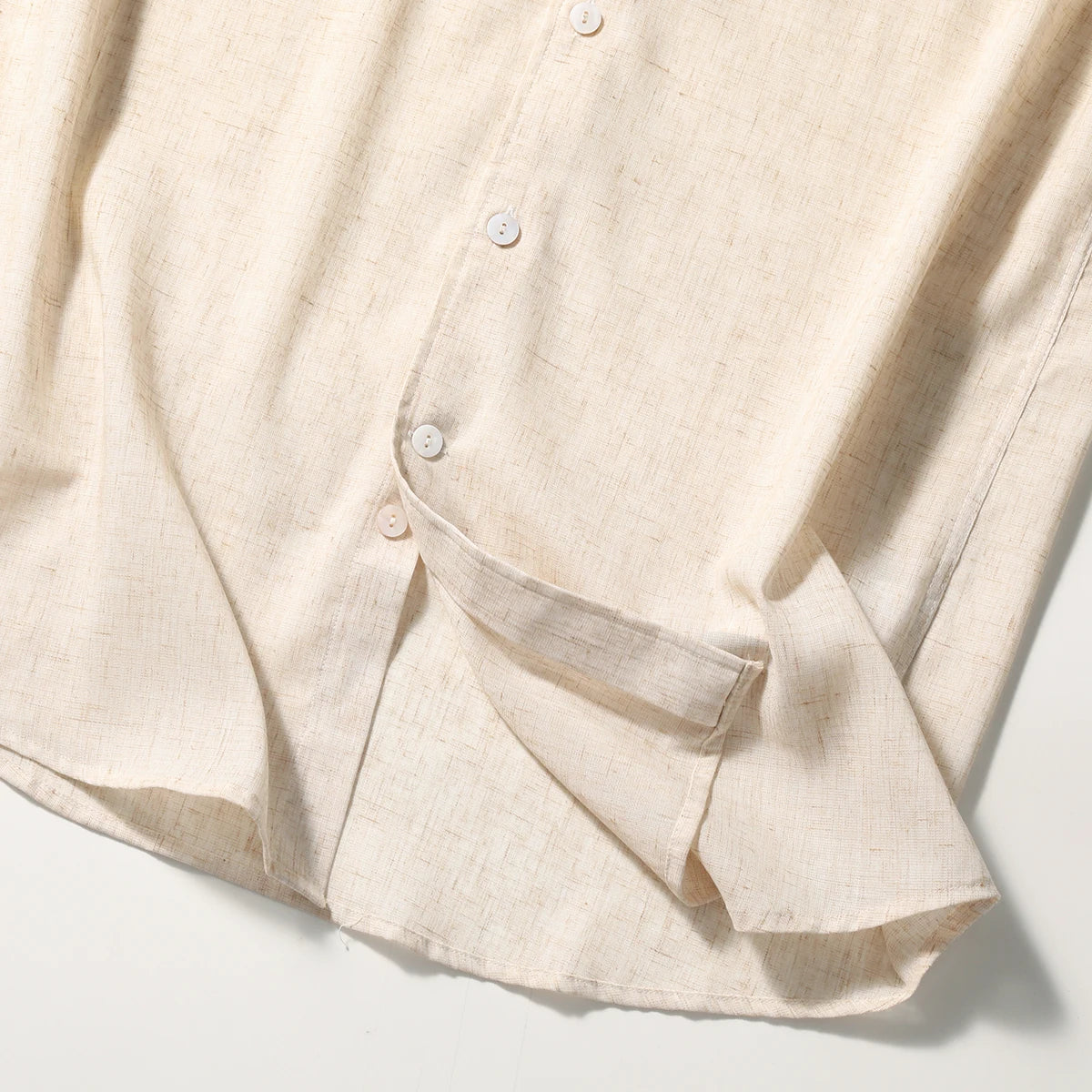 Z Italian luxury summer new light and thin liquid ammonia ice silk linen breathable and easy to take care of short-sleeved shirt