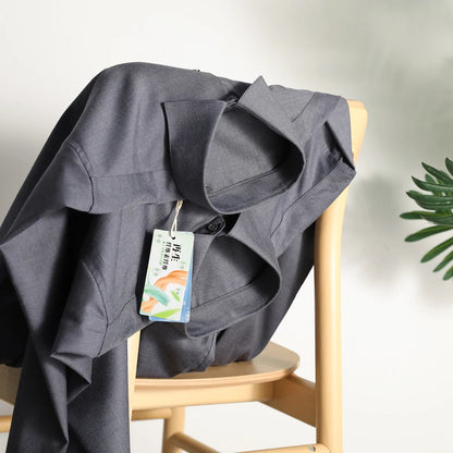 ZZ Italian Luxury, Spring and Autumn Business Casual Long Sleeve Shirt Men's Easy Care Bottom Shirt