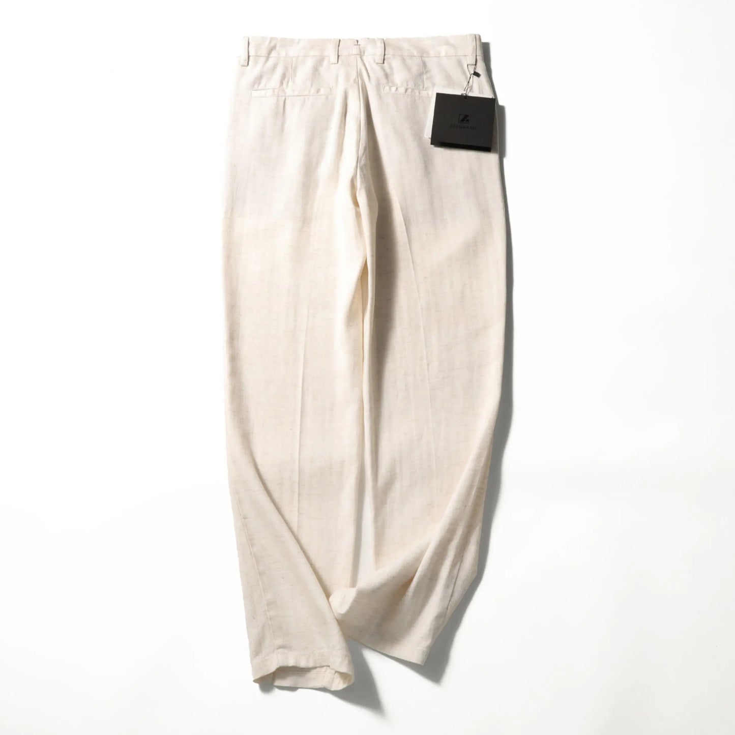 ZZ spring and summer new business casual cool tencel linen blend trousers
