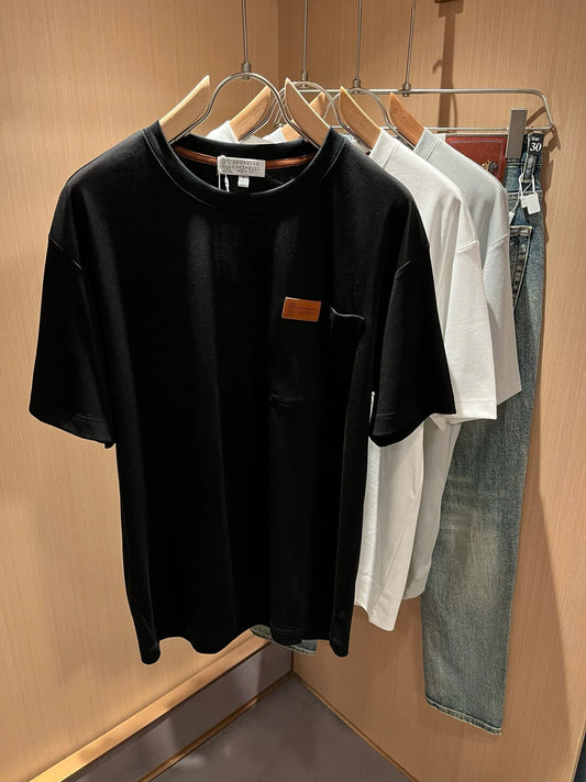 BC Men's Clothing 25 Summer New Cotton Sweat-absorbing Breathable Fashion Casual Old Money Wind Crew Neck Short Sleeve T-Shirt