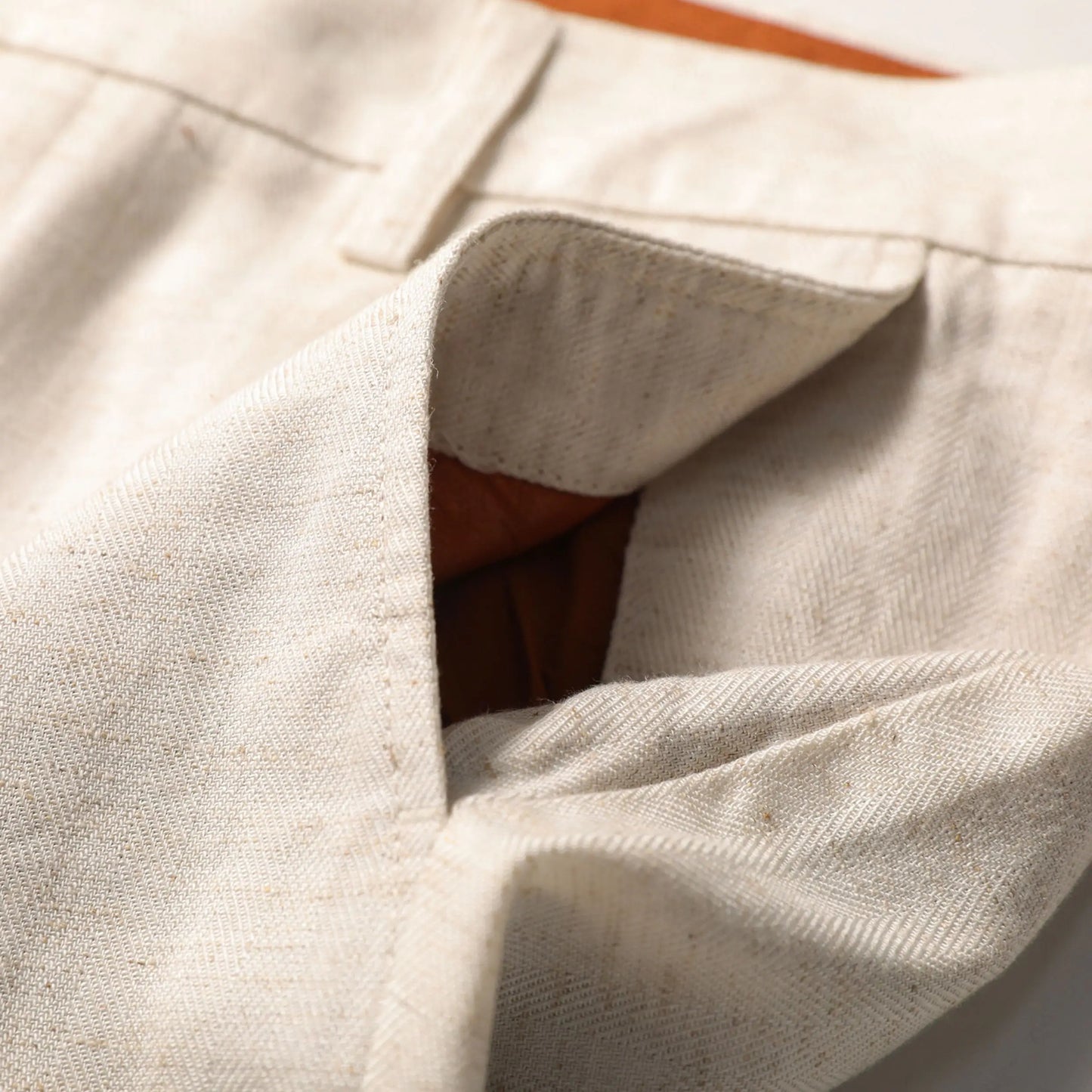 ZZ spring and summer new business casual cool tencel linen blend trousers