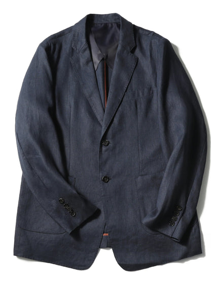 2025 spring and summer new men's high-end 100% pure linen breathable casual suit old money style suit jacket