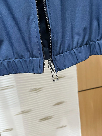 Italian LP men's early spring new fashion casual double-sided windproof wool stand-up collar jacket