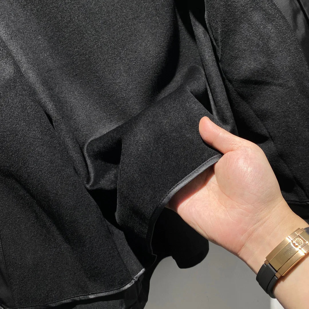 [Wool liner removable] Corduroy retro lapel LP American casual high-end cotton jacket