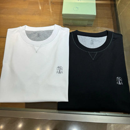 Italy BC men's summer new cotton fabric fashion versatile casual, bottoming shirt short-sleeved T-shirt