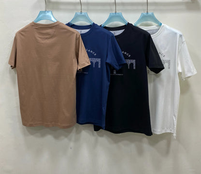 Italian BC men's clothing, summer new long-staple cotton breathable simple fashion casual round neck short-sleeved T-shirt