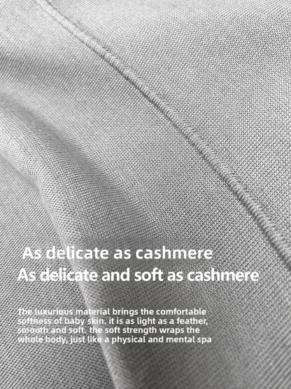 ZZ new men's light luxury business casual long-sleeved knitted cardigan jacket stacked with bottoming shirt