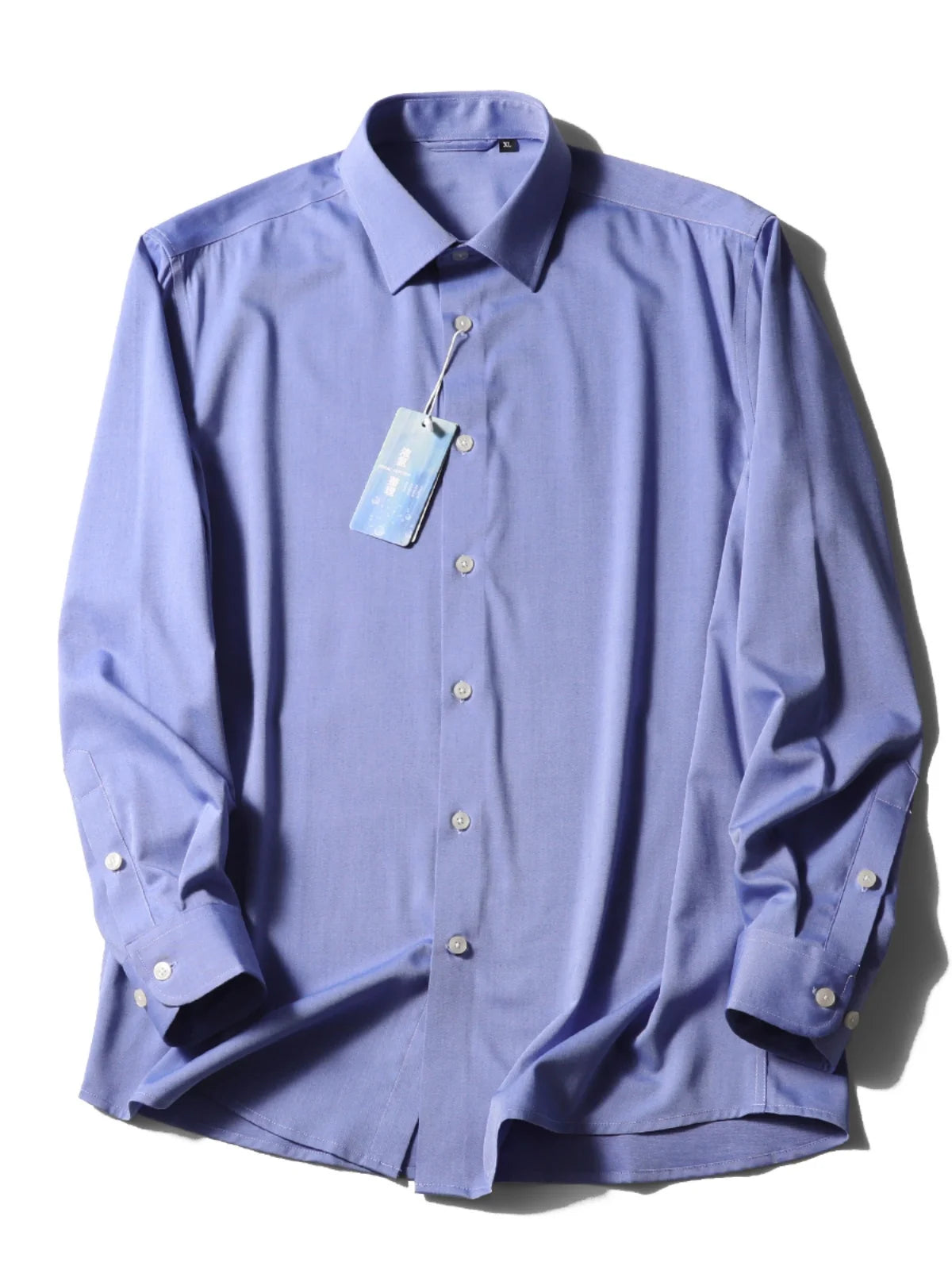 ZZ spring new men's business casual liquid ammonia cotton long-sleeved shirt formal professional shirt