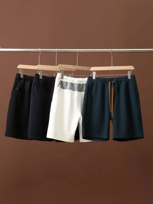ZZ 360g heavy 2025 summer new men's air layer breathable straight sports shorts