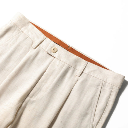 ZZ spring and summer new business casual cool tencel linen blend trousers