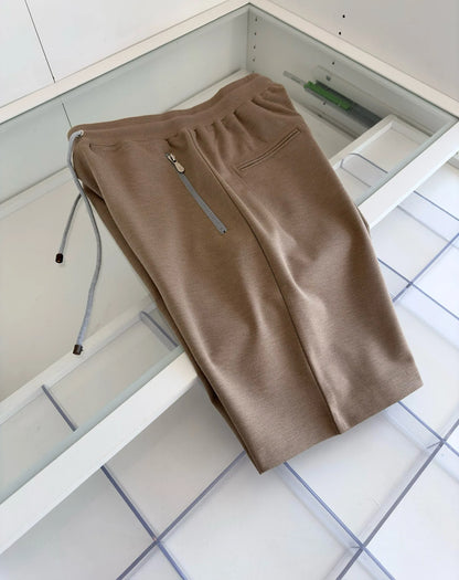 Italian BC high count pure cotton blended breathable fabric retro shorts