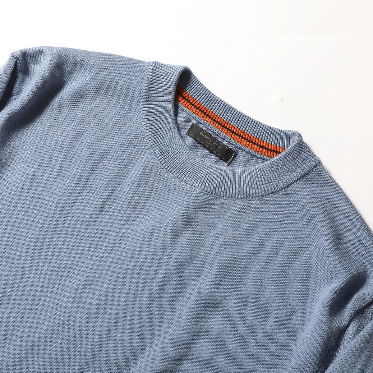 ZZ series classic Italian light luxury, spring and autumn wool blended men's crew neck knitted sweater anti-pilling sweater