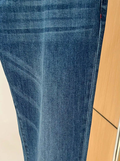 25 spring and summer new Italian kiton chiton solid color fashionable versatile slim-fitting small feet men's casual jeans