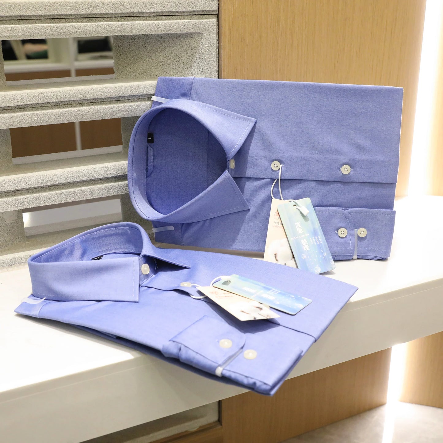ZZ spring new men's business casual liquid ammonia cotton long-sleeved shirt formal professional shirt