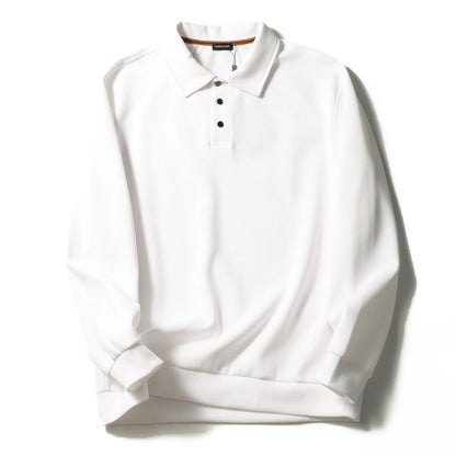 ZZ light mature style spring and autumn new commuter casual knitted polo shirt