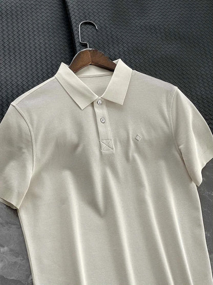 Summer, light luxury business commute casual lapel short-sleeved T-shirt polo shirt