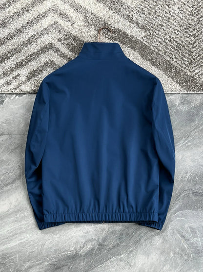 Italian LP men's early spring new fashion casual double-sided windproof wool stand-up collar jacket