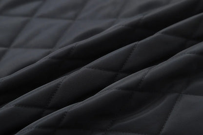 Classic LP Premium Textured Cashmere Woolen Lapel Rhombus Quilted Car Line Warm Camel Velvet Cotton Jacket