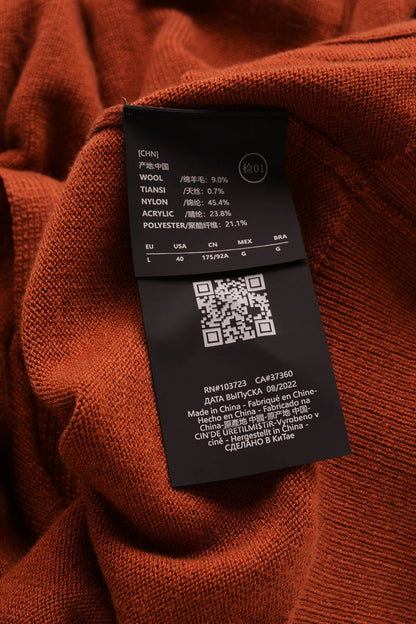 Autumn and winter new LP men's premium stand-up neck zipper knitted cardigan jacket wool Tencel blended sweater