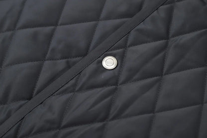 Classic LP Premium Textured Cashmere Woolen Lapel Rhombus Quilted Car Line Warm Camel Velvet Cotton Jacket