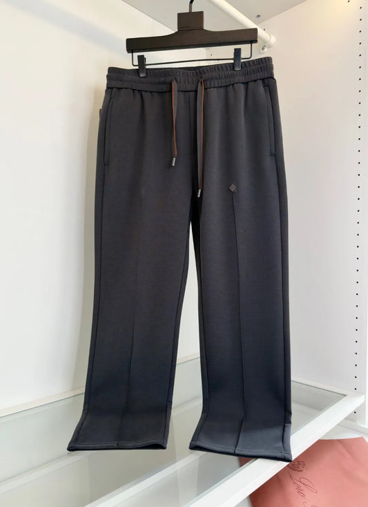 Italian LP Old Money Wind 25 Summer Cotton Blended Soft Elastic Waist Straightened Casual Pants