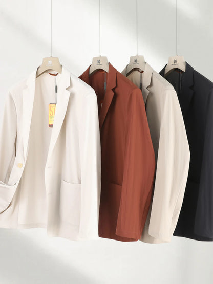 ZZ spring and summer new men's business casual quick-drying storage sunscreen casual blazer