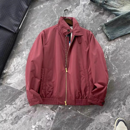 Italy BC men's clothing autumn and winter new fashion casual old money wind Harrington built-in thin cotton thermal jacket