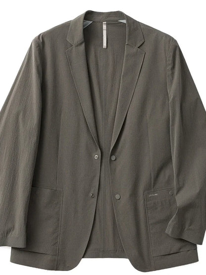 Spring and summer new men's light business leisure high-end urban outdoor breathable three-proof pressure rubber suit