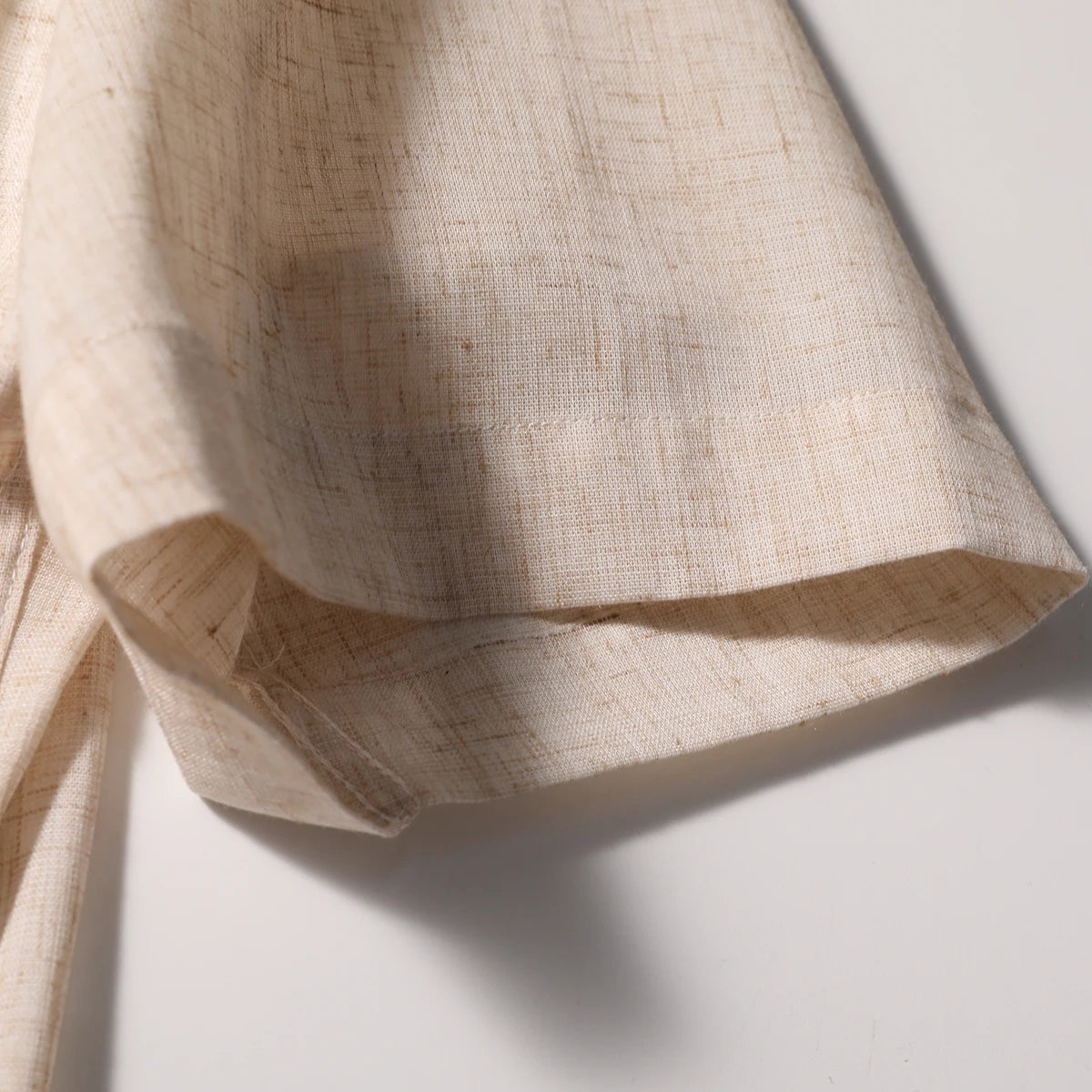 Z Italian luxury summer new light and thin liquid ammonia ice silk linen breathable and easy to take care of short-sleeved shirt