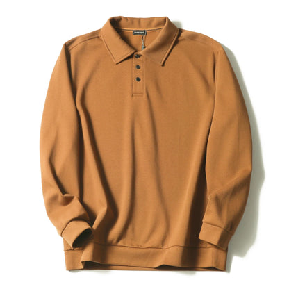 ZZ light mature style spring and autumn new commuter casual knitted polo shirt