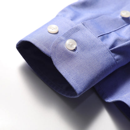 ZZ spring new men's business casual liquid ammonia cotton long-sleeved shirt formal professional shirt