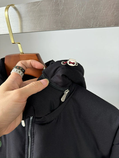 Italian BC men's autumn and winter new fashion casual thick warm stand collar hooded cotton coat thick jacket