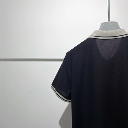 Light luxury style 25 spring and summer new, old money style business leisure commuting lapel short-sleeved T-shirt polo shirt