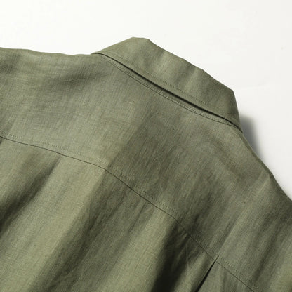 LP Italian luxury 2025 spring and summer new men's high-end old money style 100% linen cool long-sleeved shirt