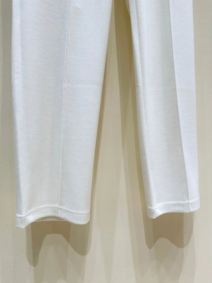 LP Old Money Wind Tencel Cotton Blended Elastic Waist Straight Leg Wide Leg Casual Pants