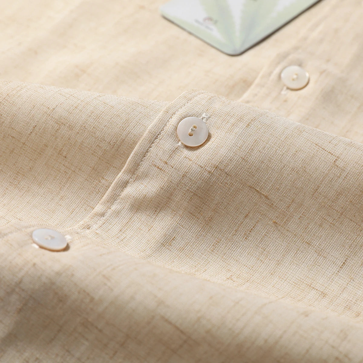 Z Italian luxury summer new light and thin liquid ammonia ice silk linen breathable and easy to take care of short-sleeved shirt