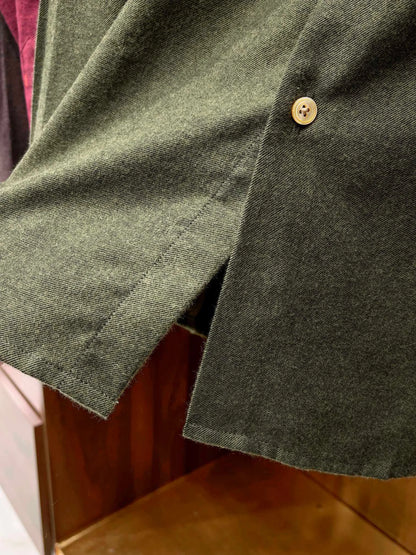 [Warm cashmere cotton] Gentleman's business leisure winter versatile polished slim lapel long-sleeved shirt