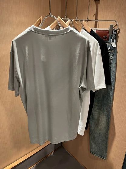 BC Men's Clothing 25 Summer New Cotton Sweat-absorbing Breathable Fashion Casual Old Money Wind Crew Neck Short Sleeve T-Shirt