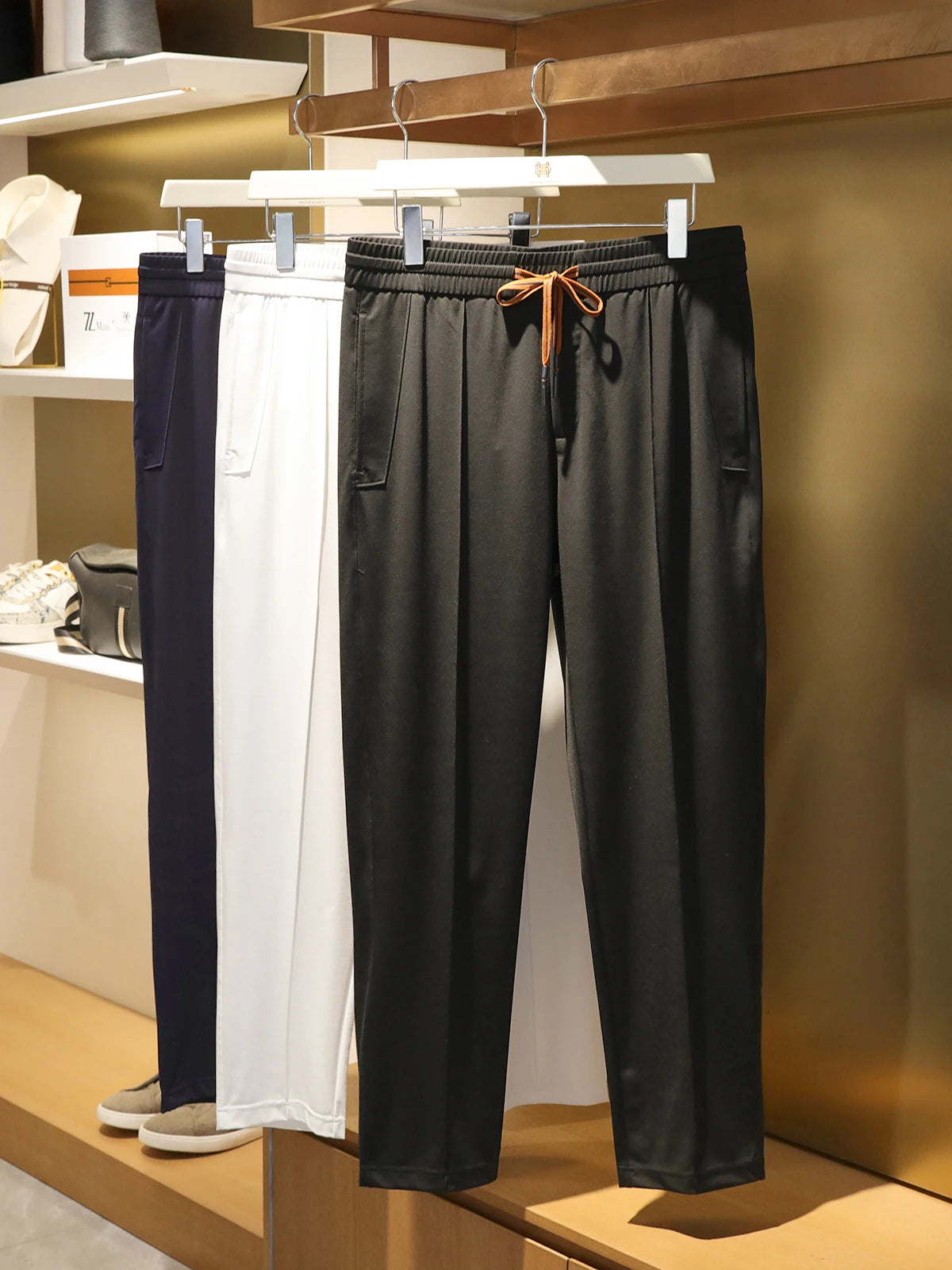 ZZ series 2025 summer new men's outdoor sports trousers Lyocell blended cool skin-friendly casual trousers
