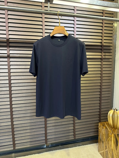 BC Men's Summer New Modal Spandex Breathable Solid Color Fashion Casual Old Money Wind Short Sleeve T-Shirt