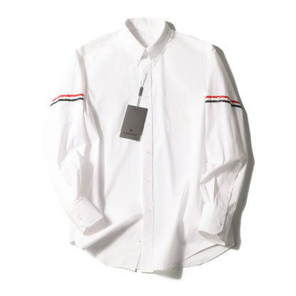 2025 spring new men's light luxury old money style business casual long-sleeved shirt 100% cotton breathable shirt