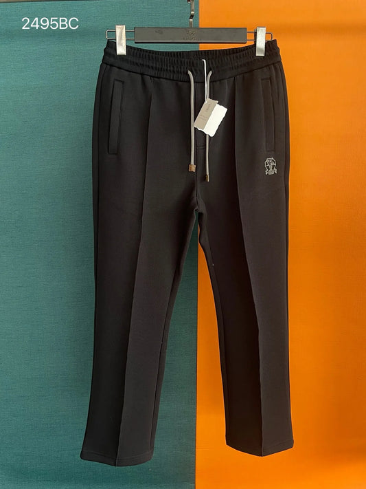 Italy BC old money style men's summer new Tencel space cotton sweatpants solid color business casual pants
