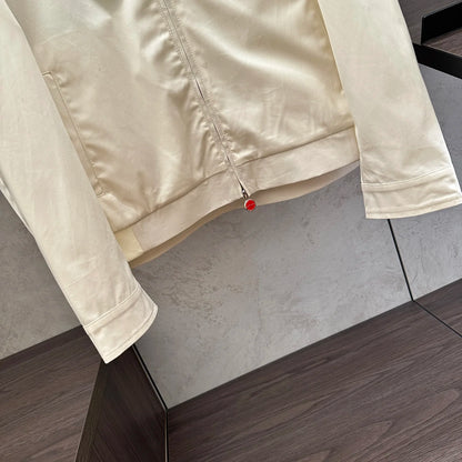 2025 spring new kiton chiton men's long-sleeved flight suit fashion versatile lapel solid color jacket