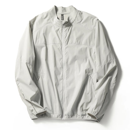 2025 summer new men's outdoor camping travel three-proof sunscreen jacket light breathable stand-up collar jacket