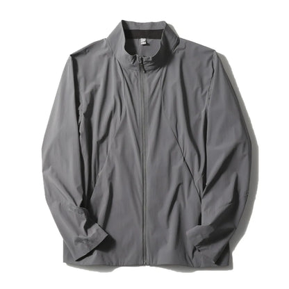 2025 summer new men's outdoor elastic light waterproof jacket breathable quick-drying jacket