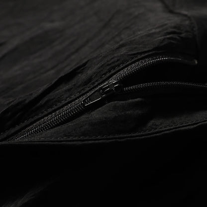 2025 spring and summer new men's light luxury urban outdoor acetate cool breathable wide-leg straight casual pants