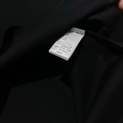 Contrast Color Design Business Casual 100% Cotton High Texture Lapel Short Sleeve T-Shirt Polo Shirt