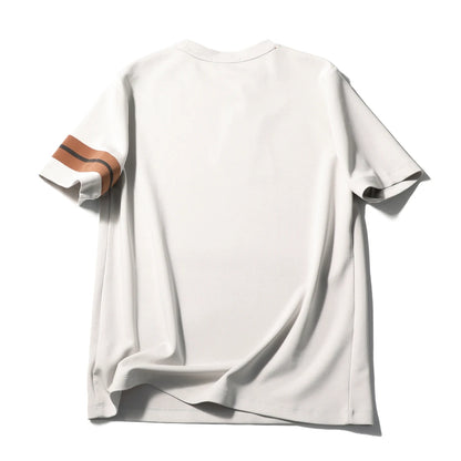 ZZ series 2025 summer new men's outdoor leisure simple modal tencel cotton blended short-sleeved T-shirt